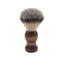 Clione #101 Wholesale Private Label Vegan Synthetic Wooden Handle Shaving Cream Brushes for mens