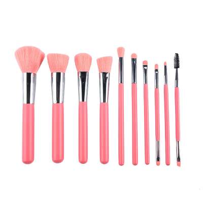 Buy Again cheap wholesale custom logo 10pcs 2020 neon colourful docolor makeup brushes